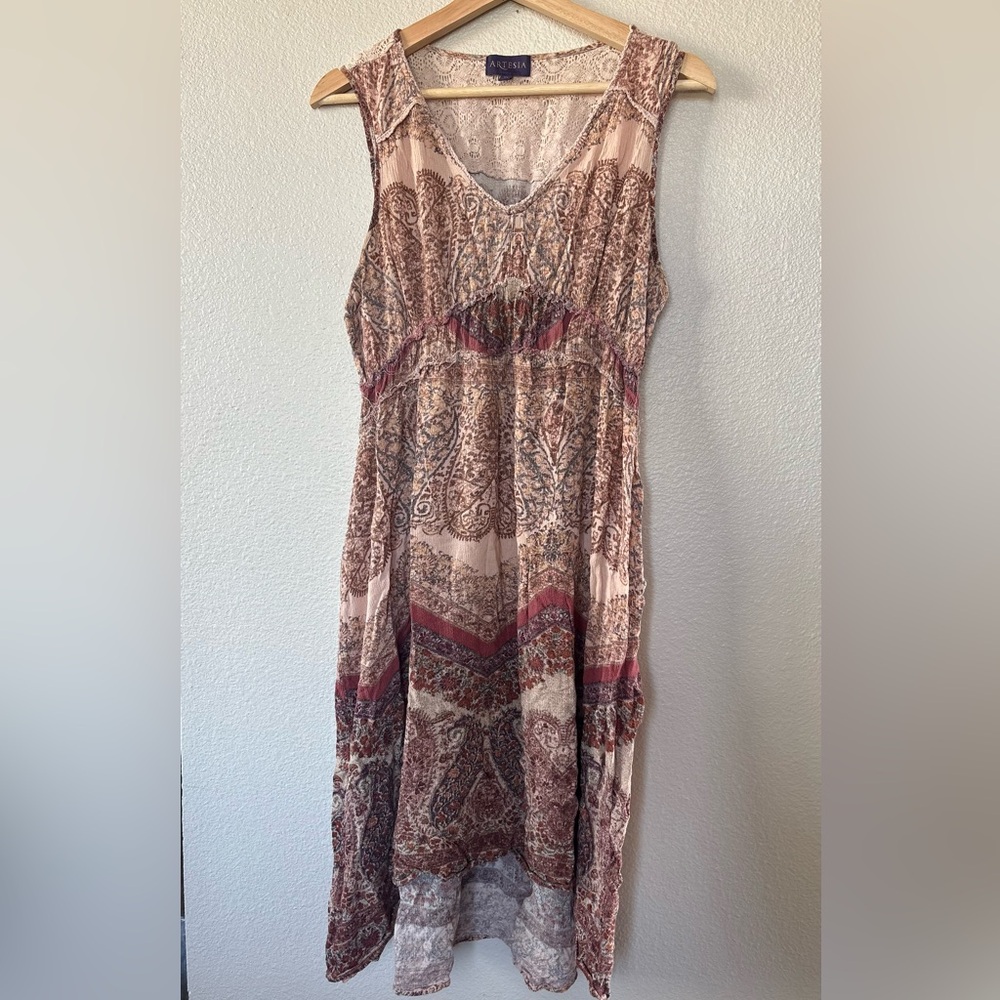 Artesia Bohemian Print Sleeveless Dress